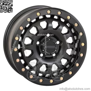System 3 SB-6 Beadlock 15" Wheels Black (6+1) Polaris RZR Turbo R & Pro R (For: Polaris)
