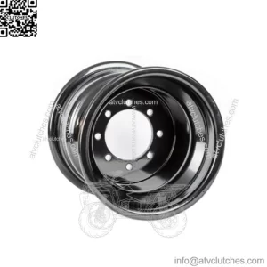 Predator 500 Outlaw 450 525   Rear Wheels   9x8   Alba Racing  Black Rolled Lip (For: Polaris)