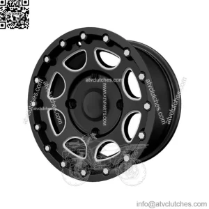 Pro Armor Accent Black 14" x 7" R14 Front Shackle Wheel Rim Polaris 1522546-266 (For: Polaris)