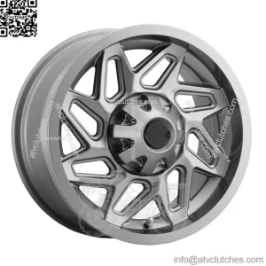 (Set of 4) Vision UTV 361 Spyder 15x7 4x156 Gunmetal Wheels Rims 15" Inch (For: Polaris)