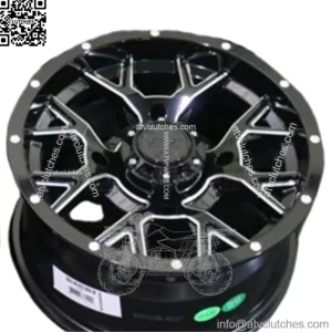 POLARIS SPORTSMAN XP1000 14" BARBWIRE BLACK ATV / UTV WHEELS (SET 4) POL1CA (For: Polaris)