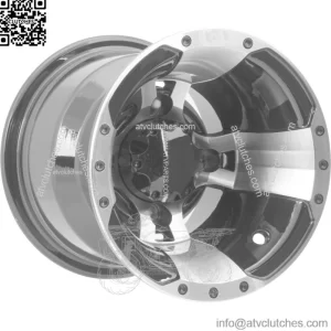 SS112 Machined Wheel 9X8 4/110 3+5 ITP 0928385404B (For: Polaris)