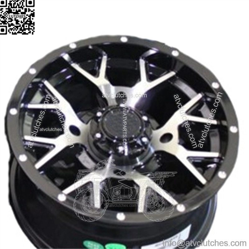 POLARIS SCRAMBLER 850 14" BARBWIRE M/B ATV / UTV WHEELS (SET 4) POL1CA (For: Polaris)