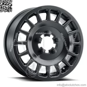 Method 407 15" Wheels/Rims Matte Black Polaris RZR Turbo R & Pro R Ranger 1500 (For: Polaris)