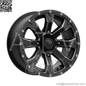MSA M42 Bounty ATV Wheels/Rims Satin Black 14" Sportsman RZR Ranger (For: Polaris)
