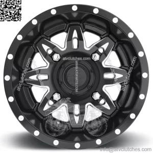Fuel Lethal ATV Wheels Black 14" Sportsman RZR Ranger (For: Polaris)