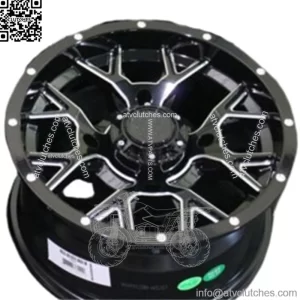 POLARIS RANGER XP1000 14" BARBWIRE BLACK ATV / UTV WHEELS (SET 4) POL10K (For: Polaris)