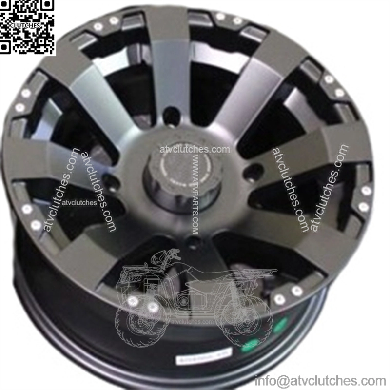 POLARIS SCRAMBLER XP1000 14" SPYDER BLACK ATV / UTV WHEELS (SET 4) POL1CA (For: Polaris)