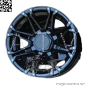 POLARIS SPORTSMAN 450 14" HL3 BLK ALUMINUM ATV / UTV WHEELS COMPLETE (SET4) POL (For: Polaris)