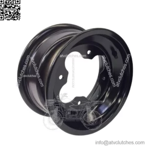 DWT A5 BLACK 10" FRONT REAR  WHEELS RIMS 10X5 4+1 4x110 4/110 Polaris RZR170