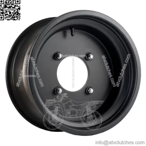 Douglas Ultimate Sport Wheel 15x8 3.5 + 4.5 Matte Black 4/156 Lug Pattern (For: Polaris)
