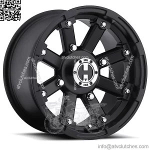 1) 14x8 4/110 4+4 DOT Vision Style 393 LOCKOUT ATV UTV some Polaris RIM WHEEL (For: Polaris)