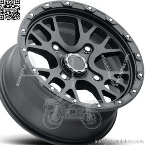 Vision Rocker Aluminum ATV UTV RTV RIM WHEEL 15x7 4/156 4+3 Satin Black (For: Polaris)