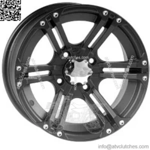 ATV/UTV Wheels Set 12in SS212 Matte Black 4/110 5+2/2+5 SRA (For: Can-Am)