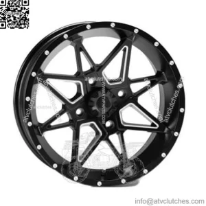 ATV/UTV Wheels Set 14in Tornado Matte Black 4/110 5+2/2+5 SRA (For: Can-Am)