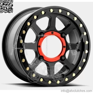 KMC XD KS234 Addict 2 Beadlock UTV Aluminum Wheel Rim 15x6 4/137 Black Satin (For: Can-Am)