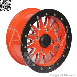 Pro Armor Wheel Halo Milled 15x7 Can-Am RED Commander Maverick X3 Beadlock
