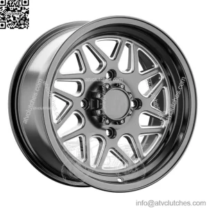 15x7 Hostile UTV H108 Sprocket Blade Cut (Black Milled) Wheel 4x137 (13mm) (For: Can-Am)