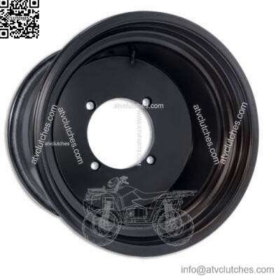 DWT 15" 4/136 Black Ultimate Sport Front Rear Rims 15x8 Can-am Maverick X3 R RR (For: Can-Am)