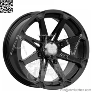 Set of 15x7 M12 Diesel Gloss Black Wheels - CanAm 4x137 w/ Lugs