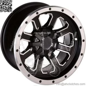 ATV/UTV Wheels Set 14in Moose 548X Black 4/137 4+3 CAN (For: Can-Am)
