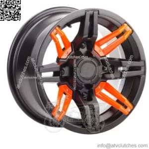 ATV/UTV Wheels Set 14in Sedona Rukus Orange 12mm 4/137 5+2 CAN (For: Can-Am)