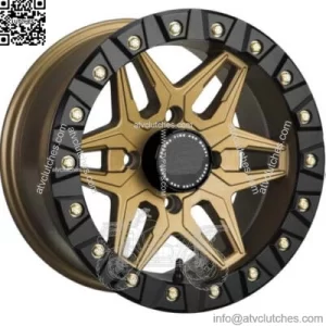 ATV/UTV Wheels Set 14in Sedona Split Six Beadlock Bronze 6 4/137 5+2 CAN (For: Can-Am)