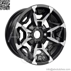Can-Am 705401848 OEM Machined Black 14" XMR Front Rim for 2016-2019 Defender ...