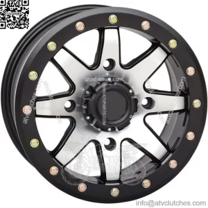 NEW STI HD9 BEADLOCK Wheel Machined Matte Black 18x7 4/137 6+1 (+45) UTV ATV RIM (For: Can-Am)