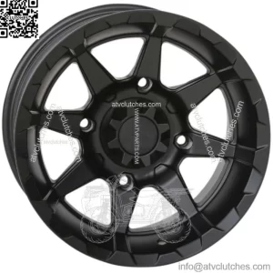 STI HD6 Matte Black UTV/ATV Wheel 14x9 4/137 5+4(+10mm) (14HD6279) (For: Can-Am)