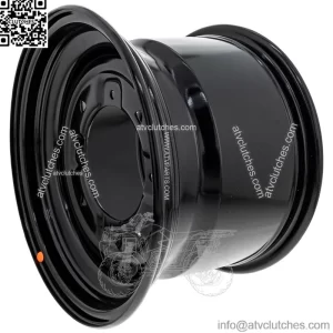 Polaris 1523444-067 Gloss Black Rear 900lb 12x8 Rim 2007-2023 Ranger 500 570 EPS