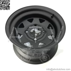 Steel rims 12x7 4/110 4+3 (+10) black mat