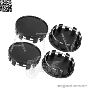 Universal Black 54mm Dia 10 Clips Wheel Tyre Center Hub Caps Cover Pack of 4