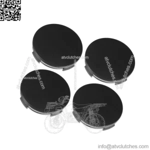 Universal 65mm Dia 4 Clips Auto Wheel Tyre Center Hub Caps Cover Black Pack of 4