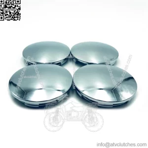 4pcs 68mm Chrome Wheel Hubs Center Hub Cap Universal Wheel Rim Hub Cover Caps