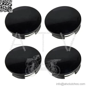 4x Black 57mm Wheel Tire Rim Center Cap Hub Cover Universal ABS Acc