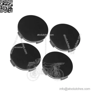 Piece of 4 Universal 65mm Dia 4 Clips Wheel Tyre Center Hub Caps Cover Black