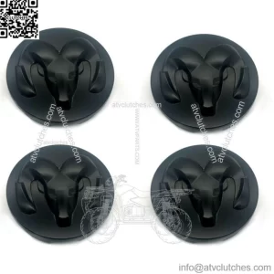 4pc 1500 Matt Black Wheel Hub Center Caps Covers 63mm 2013-2019
