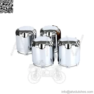 Golf Cart Wheel Center Hub Caps Cover for Yamaha EZGO Club Car Chrome