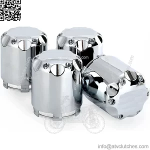 Golf Cart Chrome Wheel Center Caps Dust Cover for Yamaha EZGO Club Car& Other