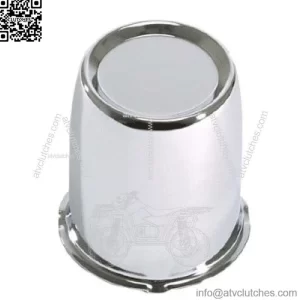 Set of 4 Golf Cart Chrome Slip In Wheel 2.65 in Center Caps Club Car EZGO Yamaha