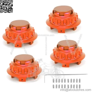 BMW Honda wheel center cover #orange