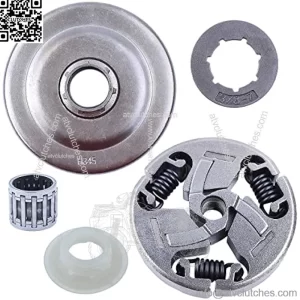 3/8 Clutch Drum Rim Sprocket Cover For Husqvarna EPA Chainsaw 357 357XP 359, Clutch drum, Sprocket Rim, Needle Bearing, Clutch Assembly, Worm Gear.