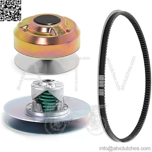 Hconcet New Clutch Kit With Belt AM140986 AM138486 M125383 Compatible with John Deere Utility Vehicle 4X2 4X4 HPX HPX815E 6X4 Trail Worksite Gator