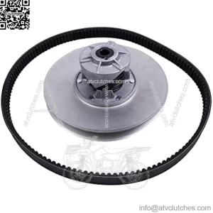 Secondary Drive Clutch AM140967 AM140967 AM136806 AM128235 AMT2707 with Belt RE28721 Compatible with John Deere 4X2 6X4 AMT600 AMT622 AMT626 Gas Gator Utility Vehicles