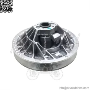 Snowmobile clutch driven wheel