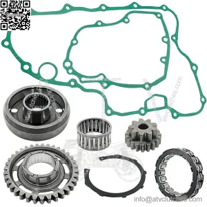 One Way Starter Clutch W/Gear Bearing Cover Gasket Kit for Honda TRX450ER TRX450