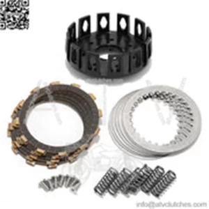Aluminum Clutch Basket Plates Kit for Honda TRX450R 04-09 / TRX450ER 06-09 12-14