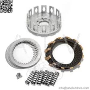 Aluminum Clutch Basket Plates Springs for Kawasaki KFX400 2003-2006 / Suzuki Quadsport Z400 LTZ400 2003-2015