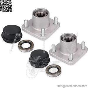 Wheel Hub Assembly for 1979-2001.5 EZGO TXT, Marathon, Medalist, ST 350 & Workhorse DCS Golf Cart, OEM# 19058-G2 19932-G1 17477-G1 12992-G1 14926-G1, Set of 2